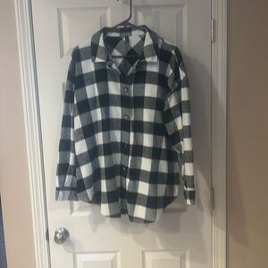 Buffalo plaid flannel shirt